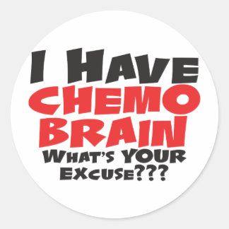 Ik heb Chemo Brain Ronde Sticker