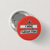 Ik heb Chronic Pain Badge - Onzichtbare Ziekte Ronde Button 3,2 Cm (Voorkant /achterkant)
