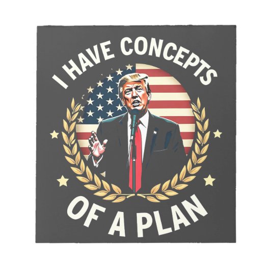 Ik heb concepten van een plan Trump debat verkiezi Notitieblok (Voorkant)