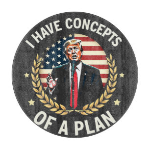 Ik heb concepten van een plan Trump debat verkiezi Snijplank