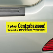 Ik heb daar een probleem mee. bumpersticker (Op auto)