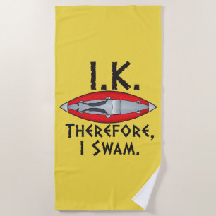 Ik heb daarom Funny Kayaker gesmolten Strandlaken