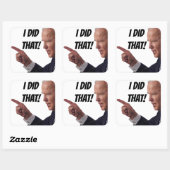 IK HEB DAT GEZEGD - Biden 3" Square Stickers (vel  (Vel)