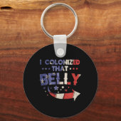 Ik heb dat op 4 juli jongstleden samengekleed. sleutelhanger (Voorkant)