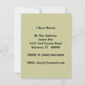 Ik heb de aankondiging Golf Golfing Move verplaats (Achterkant)