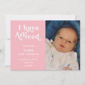 Ik heb de aankondiging van de geboorte van de Baby (Voorkant)