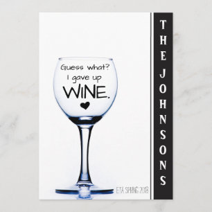 Ik heb de aankondiging van een grappige zwangersch