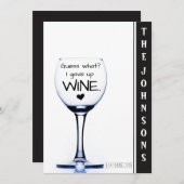 Ik heb de aankondiging van een grappige zwangersch (Voorkant / Achterkant)