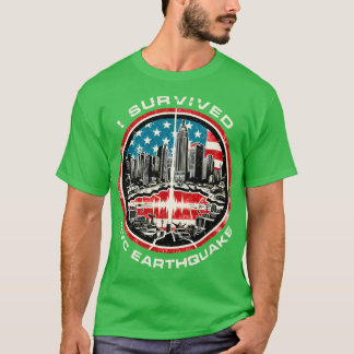 Ik heb de aardbeving van 2024 in NYC overleefd T-shirt