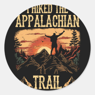 Ik heb de Appalachian Trail Mountains gestript Su Ronde Sticker