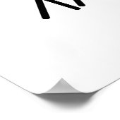 Ik heb de Beat Funny Drummer Veggie Pun gegoten Poster (Hoek)