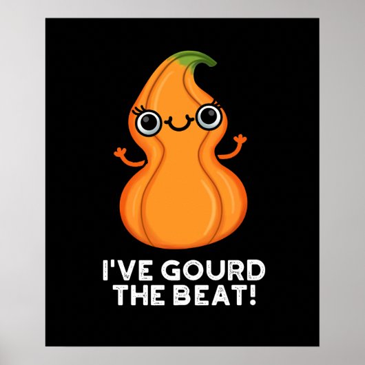 Ik heb de Beat Funny Veggie Pun Dark BG gegoten Poster (Voorkant)