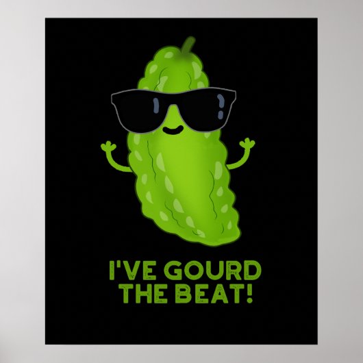 Ik heb de Beat Funny Veggie Pun Dark BG gegoten Poster (Voorkant)