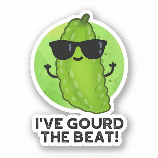 Ik heb de Beat Funny Veggie Pun gegoten Sticker (Voorkant)