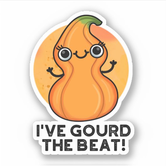 Ik heb de Beat Funny Veggie Pun gegoten Sticker (Voorkant)