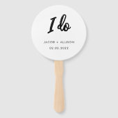 Ik heb de beste dag voor bruiloft handwaaier (Voorkant)