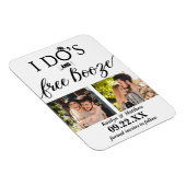 Ik heb de beste en gratis Booze Moderne bruiloft o Magneet (Rechterzijde)