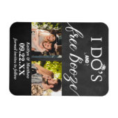 Ik heb de beste en gratis Booze Moderne bruiloft o Magneet (Horizontaal)