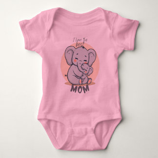 Ik heb de beste MOM – Roze babykruippakje Romper