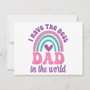 Ik heb de beste vader in de wereld peuter meisje g save the date