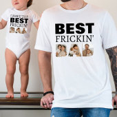 Ik heb de beste verdomde papa fotocollage romper