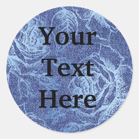 Ik heb de Blues Ronde Sticker (Voorkant)