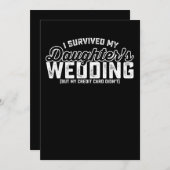 Ik heb de bruiloft van mijn dochter overleefd, maa kaart (Voorkant / Achterkant)