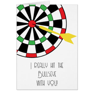 Ik heb de Bullseye met jou. Darts Valentijns