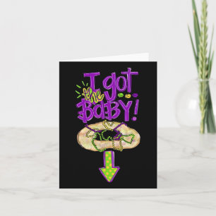 Ik heb de byby fun Mardi Gras Fat Tuesday New Orle Kaart