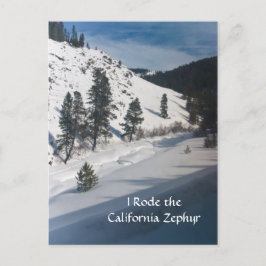 Ik heb de Californische Zephyr doorzocht Briefkaart