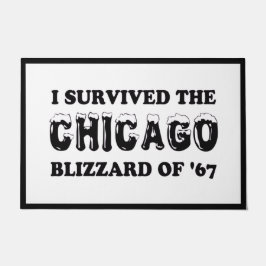 Ik heb de Chicago Blizzard van 1967 overleefd Deurmat