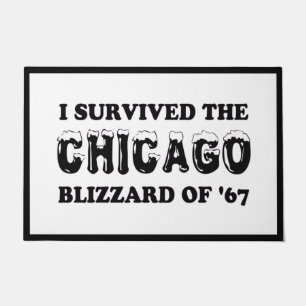 Ik heb de Chicago Blizzard van 1967 overleefd Deurmat