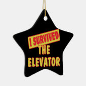 IK HEB DE ELEVATOR OVERTUIGD KERAMISCH ORNAMENT (Rechts)