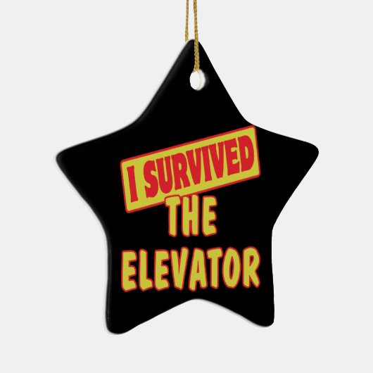 IK HEB DE ELEVATOR OVERTUIGD KERAMISCH ORNAMENT (Rechts)