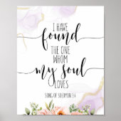 Ik heb de ene gevonden, een lied van Solomon 3:4 Poster (Voorkant)