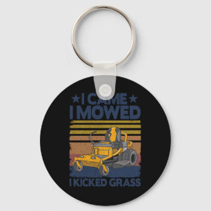Ik heb de grappige Lawn Mowing Dad Gift bevoed Sleutelhanger