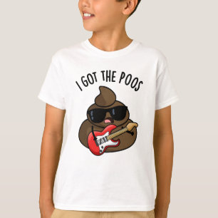 Ik heb de grappige poep blues woordspeling t-shirt