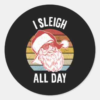 Ik heb de hele dag geslapen ronde sticker