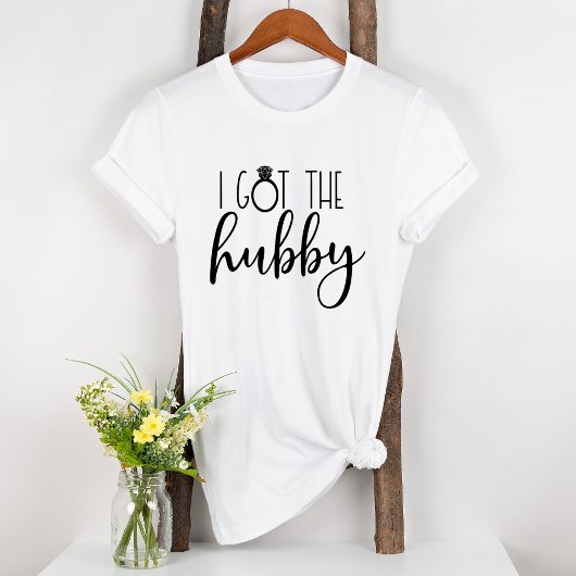 Ik heb de Hubby Engaged Fun Bridal T-Shirt