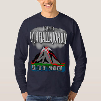 Ik heb de IJslandse vulkaan overleefd T-shirt
