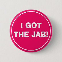 IK HEB DE JAB (Hot Pink) Button