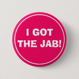 IK HEB DE JAB (Hot Pink) Button