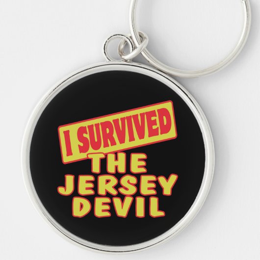 IK HEB DE JERSEY DEVIL OVERLEVEN SLEUTELHANGER (Voorkant)