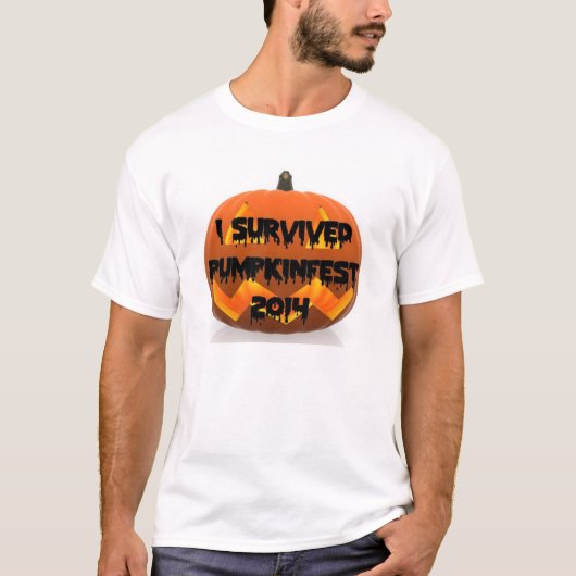 Ik heb de Keene Pumpkinfest 2014 overleven T-shirt (Voorkant)