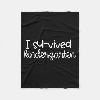 Ik heb de kleuterklas overleefd fleece deken