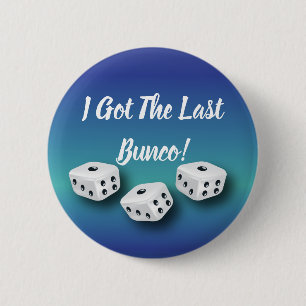 Ik heb de laatste Bunco Lucky Dice. Ronde Button 5,7 Cm