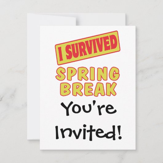 IK HEB DE LENTE-VAKANTIE OVERLEEFD KAART (Voorkant)