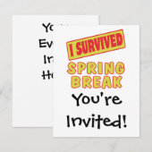 IK HEB DE LENTE-VAKANTIE OVERLEEFD KAART (Voorkant / Achterkant)