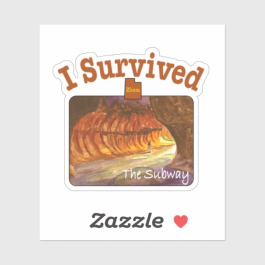 Ik heb de metro overleefd, Zion Sticker (Vel)