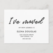 Ik heb de Modern Moving aankondiging verplaatst Briefkaart (Voorkant)